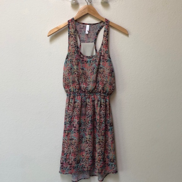 Xhilaration Spring Color Pattern Tank Dress - Picture 2 of 3